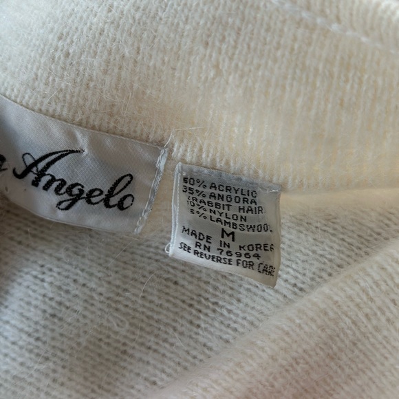 Vintage Angora & Lambswool Embellished Grandma Cardigan - Picture 2 of 6